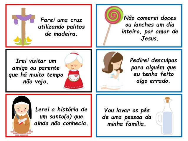 Boas ações na quaresma
