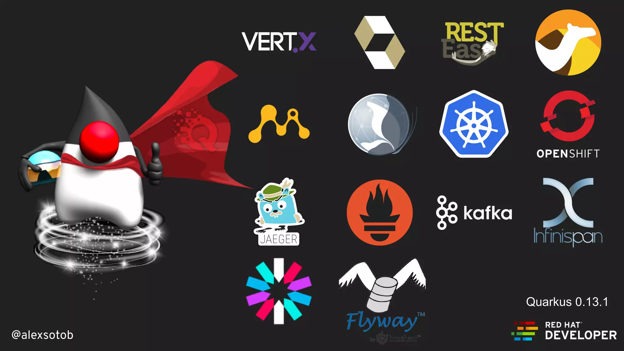 @alexsotob
Quarkus 0.13.1
 