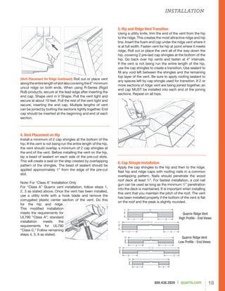 Quarrix Roofing Ventilation Product Guide | PDF