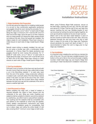 Quarrix Roofing Ventilation Product Guide | PDF
