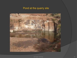 Pond at the quarry site
By Argaw Tarekegn 25
 