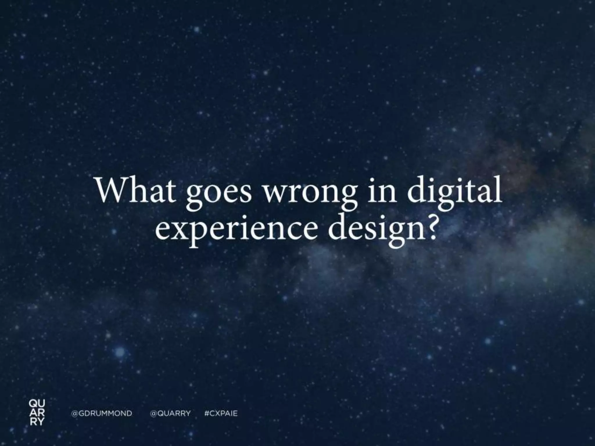 Digital Experience Design Strategy at the CXPA 2015 | PPT