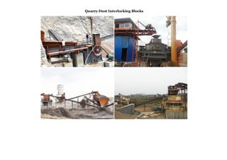 Quarry Dust Interlocking Blocks
 