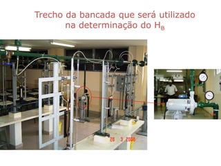 Trecho da bancada que será utilizado
       na determinação do HB
 