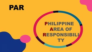 PAR
PHILIPPINE
AREA OF
RESPONSIBILI
TY
 
