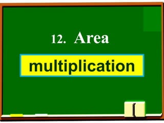 12. Area
multiplication
 