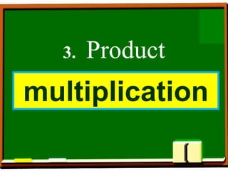 3. Product
multiplication
 