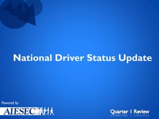 National Driver Status Update

Powered by

 