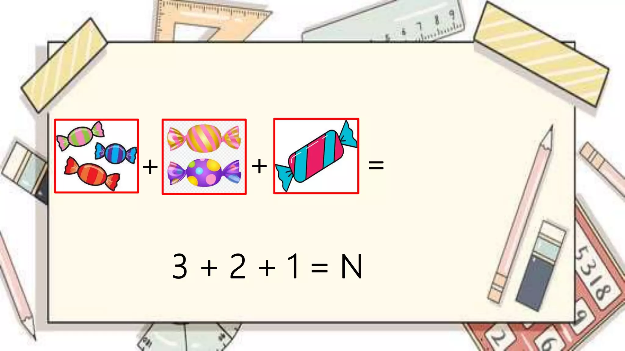 + + =
3 + 2 + 1 = N