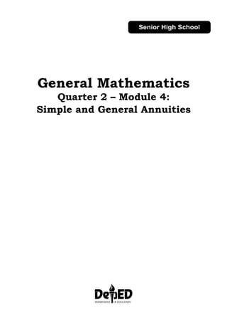 QUARTER2 MATH4.pdf MODULE 4 GENERAL ANNUITIES | PDF