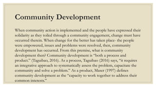 QUARTER 3 - Forms of community engagement that contribute to community ...