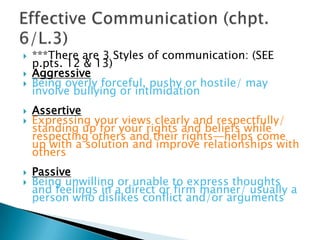 Unit 4 Interpersonal Communication and Relationships (ICR) | PPTX