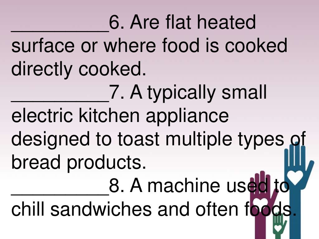 T.L.E. Grade 9 Cookery Lessons