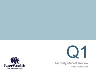 Q1Quarterly Market Review
First Quarter 2019
 