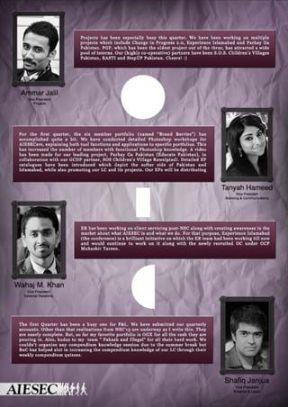Quarterly Newsletter - AIESEC