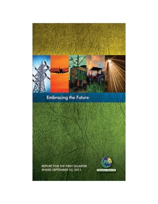 Quarterly report 2012 of PSO