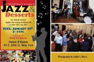 Nefesh B'Nefesh Jazz and  Desserts - January 19, 2010
