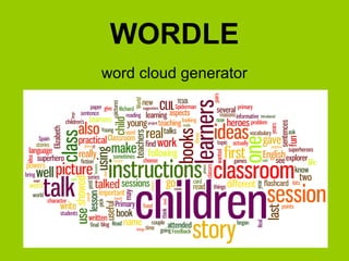 WORDLE
word cloud generator

 