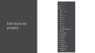 Estrutura do
projeto
 