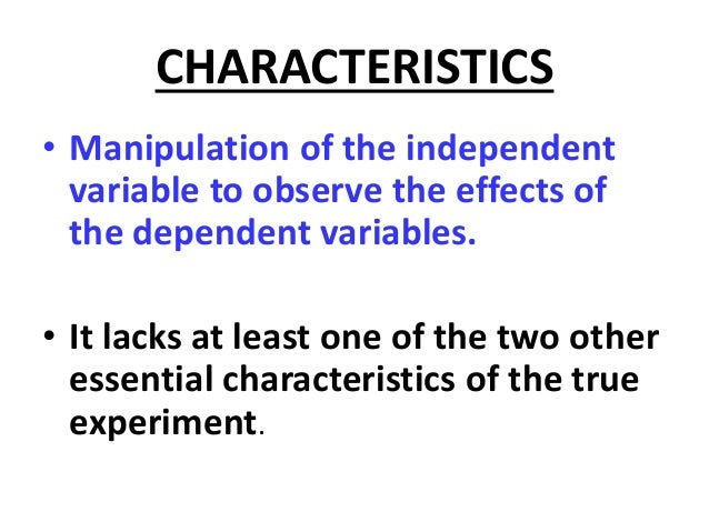 Quasi Experimental Design