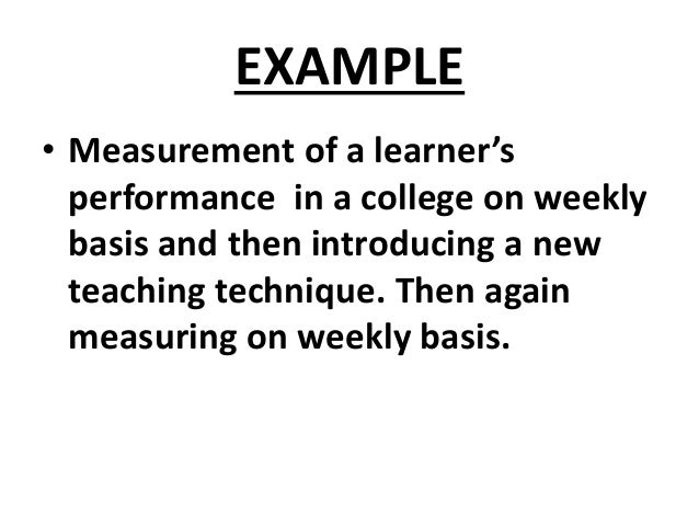 QUASI EXPERIMENTAL RESEARCH DESIGN