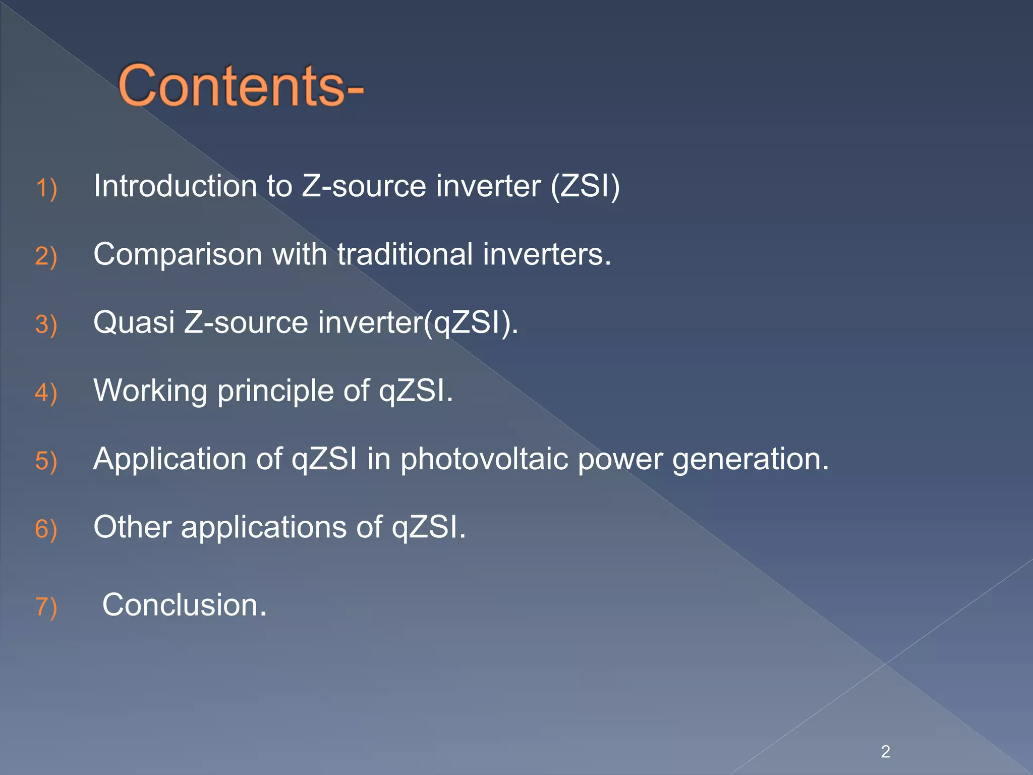 Quasi z source inverter | PPTX