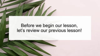 Quater 1 Week 1 Lesson 2 Characteristics of Mentally Healthy ...