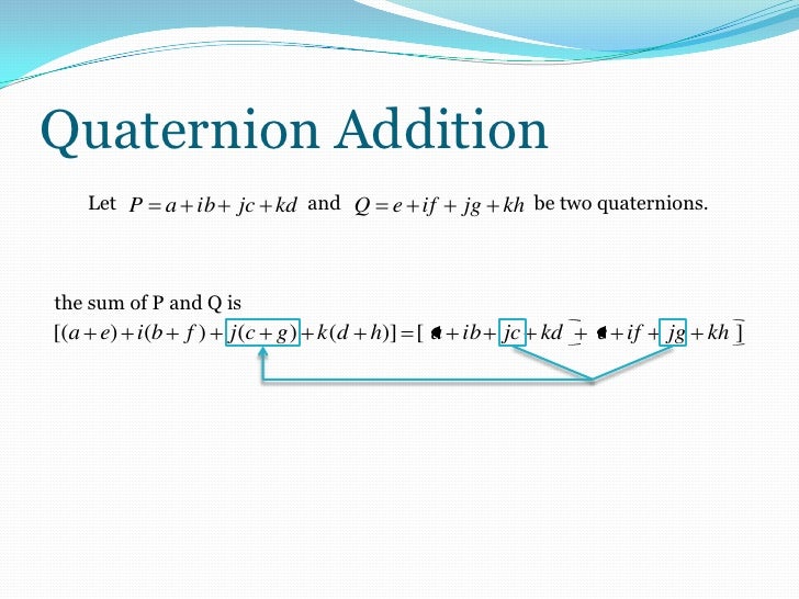 Quaternion Arithmetic