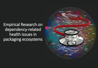 Empirical Research on
dependency-related
health issues in
packaging ecosystems
 