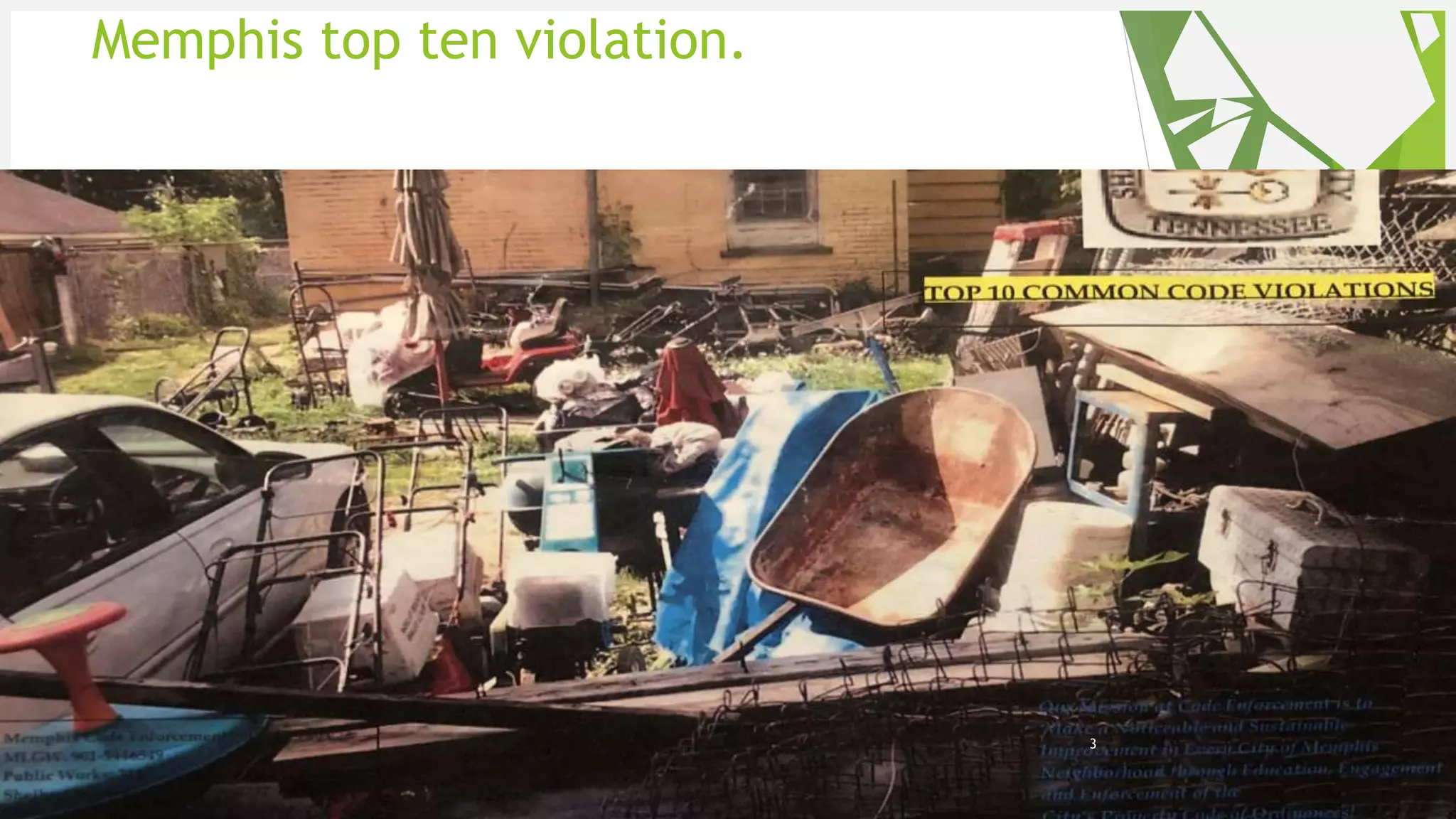Your Logo or Name Here
Memphis top ten violation.
3
 