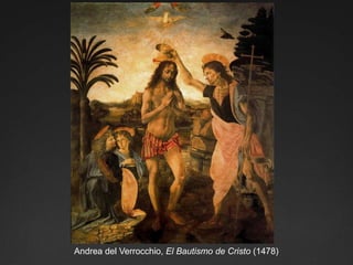 Andrea del Verrocchio, El Bautismo de Cristo (1478)