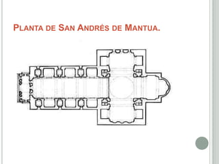 PLANTA DE SAN ANDRÉS DE MANTUA.
 