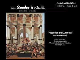 Quattrocento obras continuistas