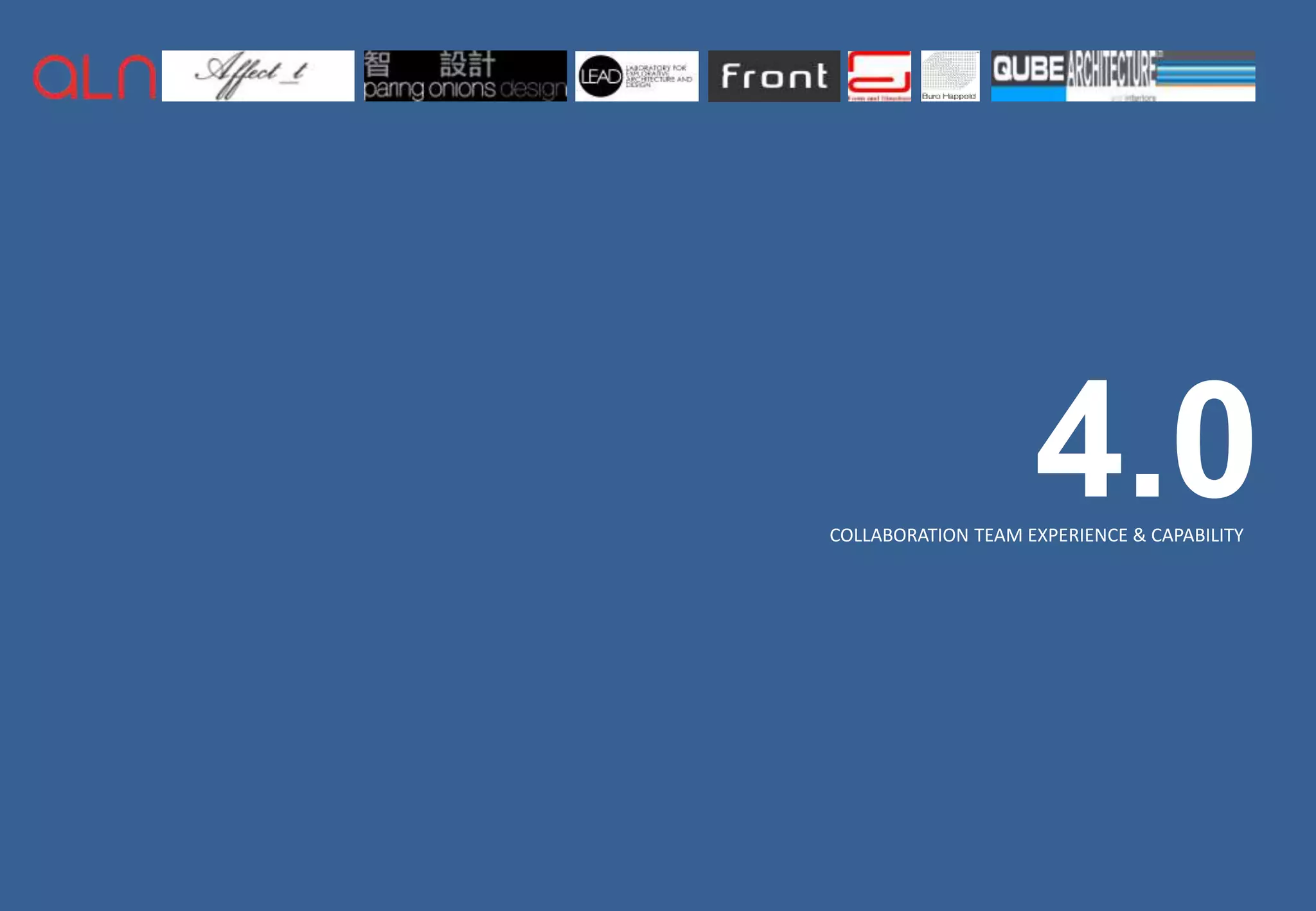 4.0
COLLABORATION TEAM EXPERIENCE & CAPABILITY
 
