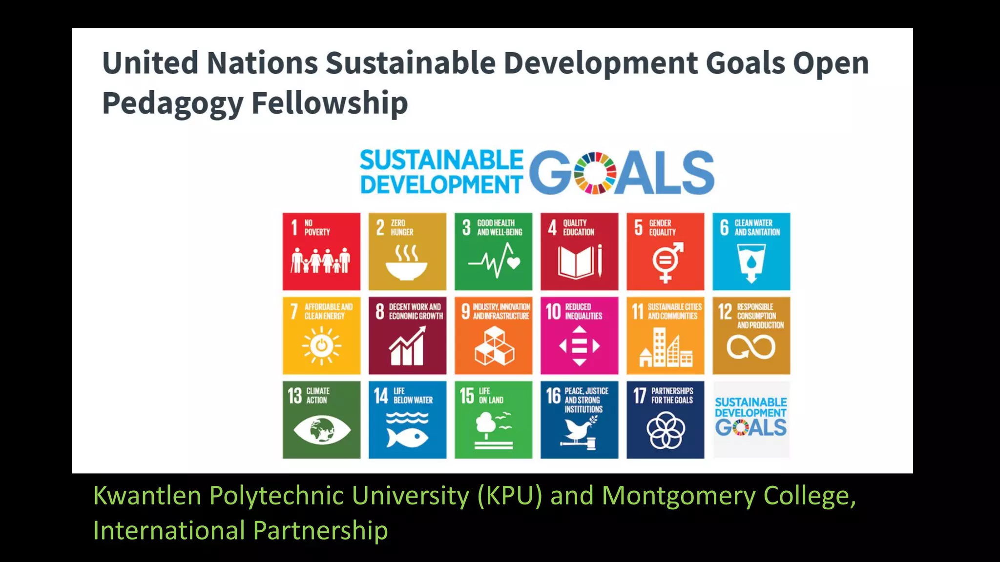 Kwantlen Polytechnic University (KPU) and Montgomery College,
International Partnership
 