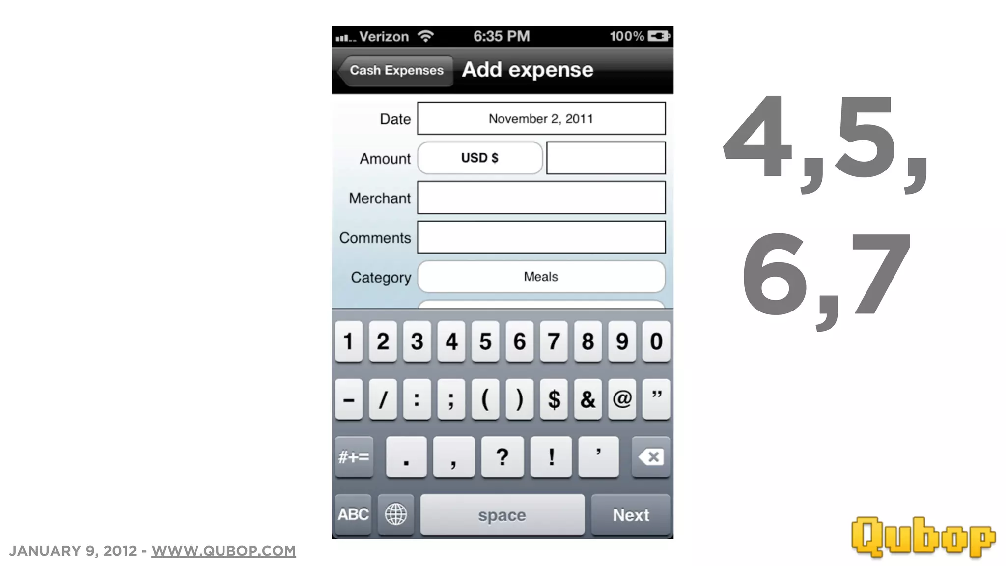 4,5,
                                  6,7

JANUARY 9, 2012 - WWW.QUBOP.COM
 