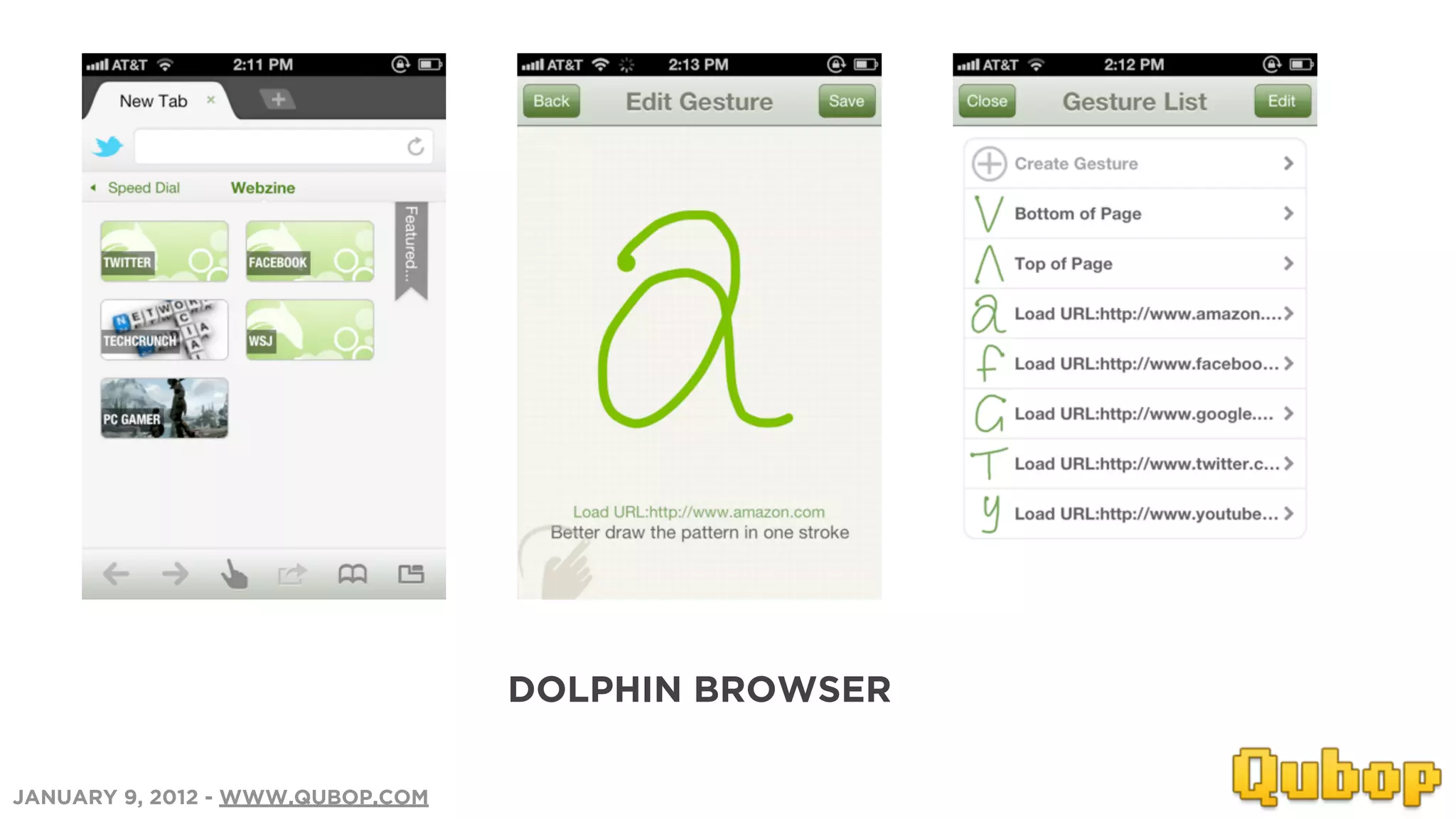 DOLPHIN BROWSER

JANUARY 9, 2012 - WWW.QUBOP.COM
 