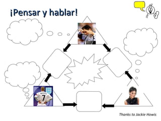 ¡Pensar y hablar!




                    Thanks to Jackie Howis
 