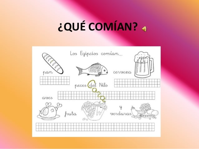 Qué comían