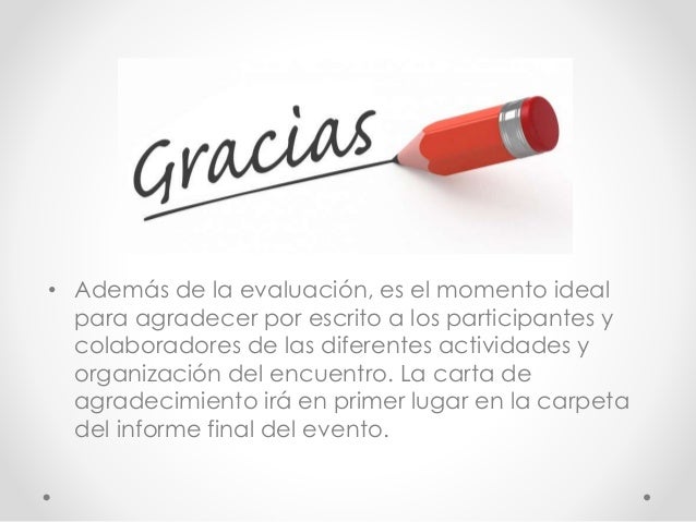 Qué debe tener un informe post evento