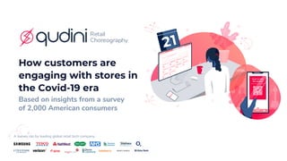 A survey ran by leading global retail tech company.
How customers are
engaging with stores in
the Covid-19 era
Based on insights from a survey
of 2,000 American consumers
 
