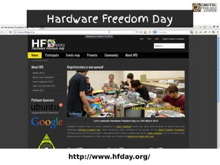 http://www.hfday.org/
Hardware Freedom Day
 