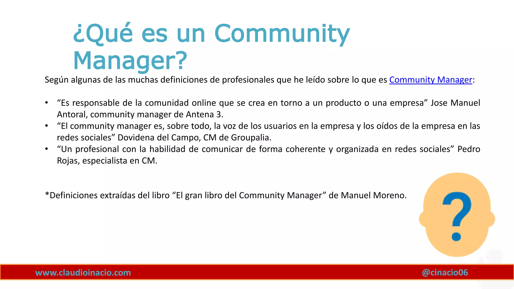 Que es un Community Manager | PPTX