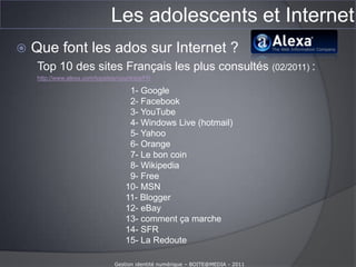 Mobinautes : 15.5 millions (01/2011)