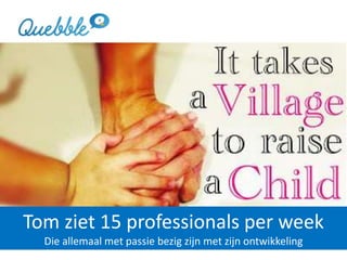 Tom ziet 15 professionals per week
Die allemaal met passie bezig zijn met zijn ontwikkeling
 