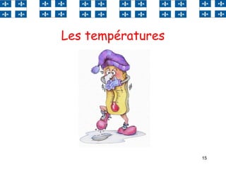 15
Les températures
 
