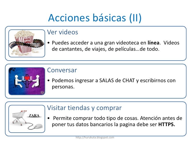 Qué cosas puedo hacer en Internet