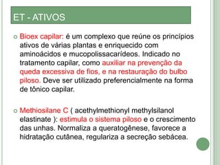 EXAME FÍSICOTeste da tração : Raymond Jacques Adrien Sabouraud   (dermatologista francês, nascido em 24 novembro de 1864, Nantes, Loire-Atlantique e morreu 1938)O teste consiste em prender alguns fios de cabelos entre as polpas digitais do indicador e polegar, fazer uma compressão e deslizar os dedos no sentido distal dos cabelos. É avaliada a quantidade de cabelos que se desprendem nesta manobra.