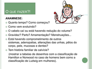 O que fazer?!ANAMNESE:Quanto tempo? Como começou?