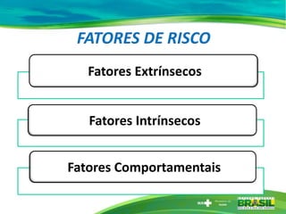 Fatores Extrínsecos
Fatores Intrínsecos
Fatores Comportamentais
 